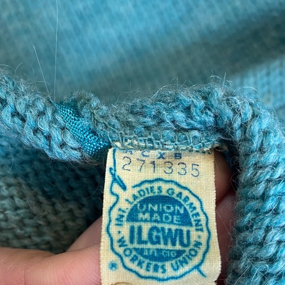 VNTG Sidney Gould Green Knit Cardigan - Picture 5 of 8